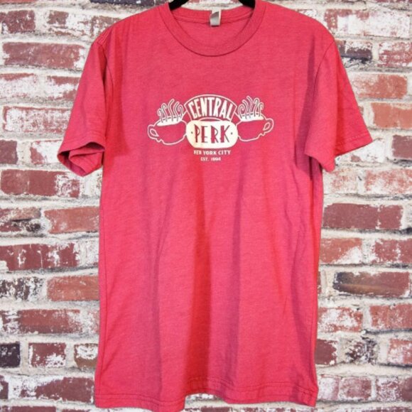 Next Level Apparel Central Perk Red Short Sleeve T-Shirt Size SMALL - Picture 5 of 8